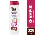 Parachute Naturale Advanced Hair Fall Control Shampoo with Onion & Coconut Milk For Strong & Thick Hair Reduces Hair Fall Paraben Free, 100% Vegan All Hair Types 320 ml. 