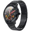 NO.1 DT98 Full Round HD Screen Sports Smart Watch Bluetooth Call ECG Heart Rate Blood O2 Monitor IP68 Waterproof Fitness Tracker - Black.