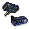 USB 12V/24V 2 Way Car Car Socket Splitter Dual USB Charger Car Power Adapter Universal. 
