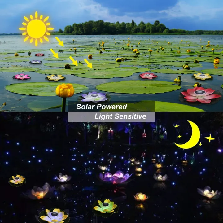 Migeet%200.1W%20Solar%20Powered%20Multi-colored%20LEDs%20Lotus%20Flower%20Lamp%20RGB%20Water%20Resistant%20Outdoor%20Floating%20Pond%20Night%20Light%20Auto%20On%20/%20Off%20for%20Garden%20Pool%20Party%20Ideal%20Gift%20Pink%20-%20Image%204