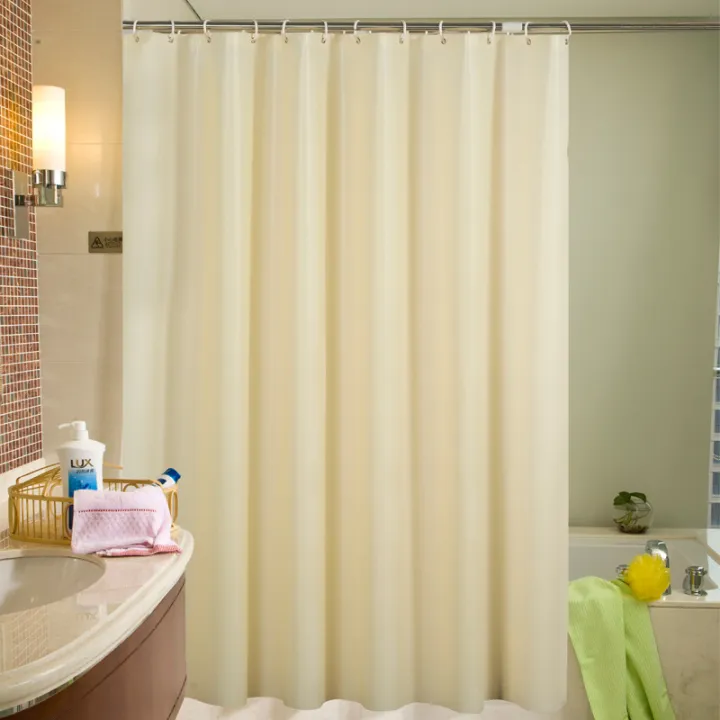 transparent%20shower%20curtain%20bathroom%20curtain%20peva%20plain%20waterproof%20thickened%20hotel%20solid%20color%20bathroom%20curtain%20gray%20curtain%20wholesale%20-%20Image%202