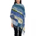 Customized Print Vincent Van Gogh Starry Night Scarf Women Men Winter Warm Scarves Art Painting Shawls Wraps.