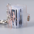 Mini Album Keychain Photo Storage Interstitial Pocket Keyring Lover Memory Gift GJCUTE. 