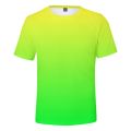 Neon T-Shirt Men/Women Summer green T shirt Boy/Girl Solid Colour Tops Rainbow Streetwear Tee Colourful 3D Printed Kids shirt.
