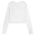 Women's Long Sleeve Crop Top Trendy Streetwear Style.