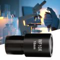 NANLIY- 10X Microscope Eyepiece Wide Angle Optical Lenses Adapter Field 18mm Professional Ocular Lens Standard.