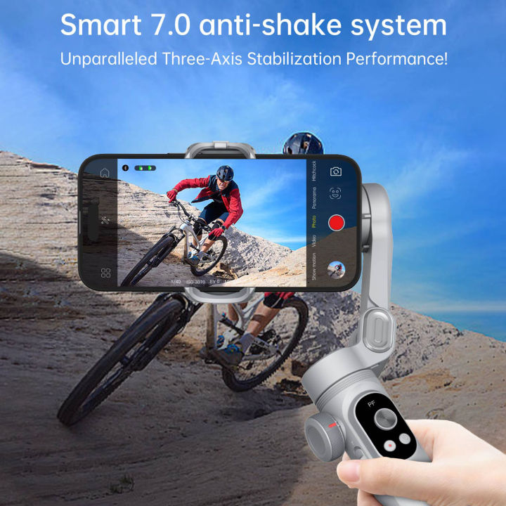 AOCHUAN%20Smart%20X%20Pro%20Gimbal%20Handheld%20Stabilizer%20for%20Smartphone%20OLED%20Display%20Wireless%20Charging%20Inception%20Mode(SmartXPro%20White)%20-%20Image%204