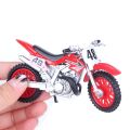 Simulated Alloy Motocross Motorcycle Model 1:18 Toy Adventure Imulation Home Decoration Kids Gift. 