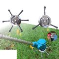 6Inches Steel Grass Trimmer Head 6-Cutter Brushcutter Wire Weed Blade. 