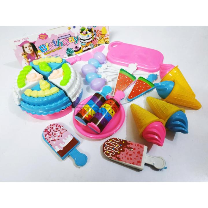 Birthday Cake Cutter Play Set For Kids