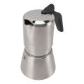 High quality 12 cup 304 stainless steel pot type portable coffee machine stove type coffee machine pot type coffee brewing machi.