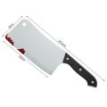 Halloween Decor Props Faked Bloody Sharp Knife Horror Cosplay Plastic Toy Simulation Kitchen Knife Party Supplies. 