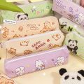 【original】 New Canvas Capybara Pencil Bag Large Capacity Cute Cartoon Stationery Box Panda Rabbit Stationery Bag. 