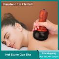 Hot Stone Electric Gua Sha Massager Natural Stone GuaSha Scraping Back Neck Massage Skin Lift Care Spa Muscle Relaxation. 