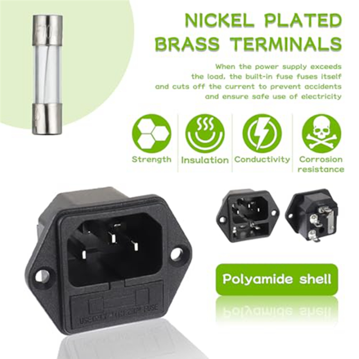 1%20Set%20Black%20AC%20250V%2010A%202%20in%201%20Mount%20Inlet%20Module%20Plug%20Socket%20Power%20Entry%20Connector%20Male%20Blades%20with%2010A%20Fuse(Pack%20of%206Pcs)%20-%20Image%204