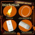 Halloween Floating Candles with Remote Control LED Flameless Candles Hanging Flameless Candlesticks LED Taper Candles.