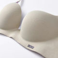 Summer Light and Small Chest Gathered Girl Comfort Simple Bra. 