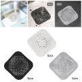 3Pcs Silicone Drain Cover Multipurpose 14x14cm Folding Flat Strainer for Washbasins Laundry Rooms.
