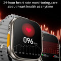 Tookss T800 Ultra Smartwatch Wireless Charging Bluetooth Call Watch For Men WOmen IP67 Waterproof Heart Rate Sleep Monitoring Smart Watch 1.99" HD Screen. 