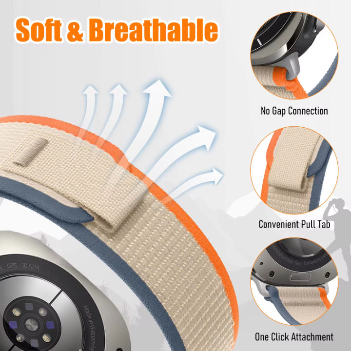 Official%20No%20Gap%20Nylon%20Trail%20Loop%20Strap%20For%20Samsung%20Galaxy%20Watch%20Ultra%2047mm%20Bracelet%20Wristband%20For%20Samsung%20Watch%20Ultra%2047mm%20Belt%20-%20Image%203