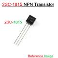 20Pcs- C1815 2SC1815 2S-C1815 2SC 1815 NPN Transistor 50V 0.15A TO-92 Inline Triode Transistor Small Signal Bipolar BJT Transistor 3 Pin Leads.