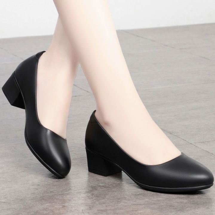 Comfortable%20professional%20shoes,%20work%20shoes,%20formal%20wear,%20etiquette,%20interview%20shoes,%20women's%20small%20leather%20shoes,%20single%20shoes,%20mid-heel%20black%20shoes%20-%20Image%203