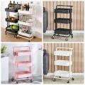 Layer Kitchen Trolley , Kitchen Trolley 3 Tier Multi-function Trolley Storage Trolley.. 