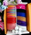 Metal Velvet Churi/Bangles - full box For Girls & Women.