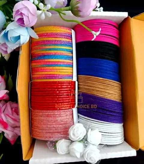 Metal Velvet Churi/Bangles - full box For Girls & Women