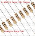 100Pcs 680K Resistor 680K Ohm Carbon Film Resistor 680K 1/4W Resistance 0.25 Watt 5% Tolerance Fixed Resistors. 