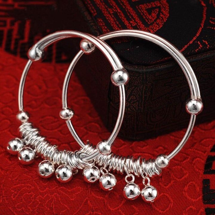 Baby%20Bracelet%20Silver%20Color%20Newborn%20Birthday%20Gift%20Infant%20Kids%20Adjustable%20Jewelry%20Handmade%20Chain%20Bracelets%20Anklet%20Fashion%20Circle%20-%20Image%205