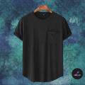 Premium Quality Solid Color Half Sleeve T-Shirt For Men's - T Shirt. 
