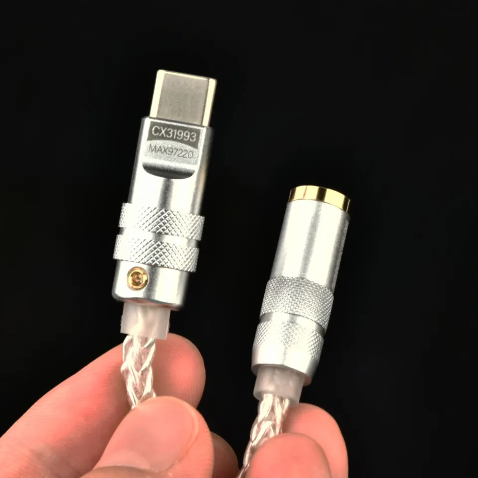 Adaptateur USB-C Vers Jack 3.5mm Avec Ampli DAC CX31993 - 32 Bits/384 KHz - Pour Casque HiFi