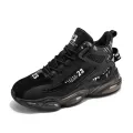 Cross Border Fall Men's Shoes 2023 New Teen High Top Basketball Sneakers Men's Casual Platform Daddy Trendy Shoes. 