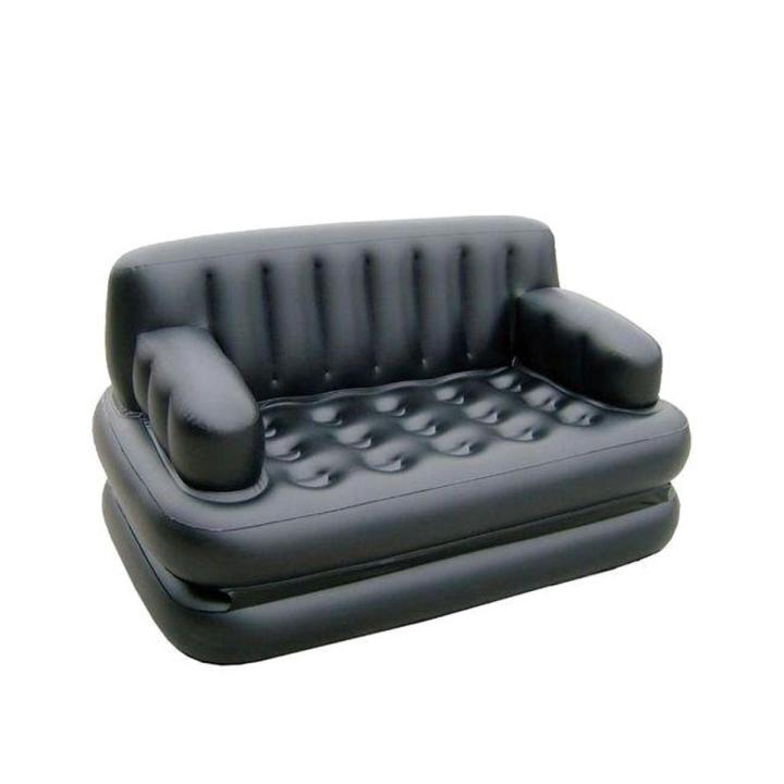 5 in 1 Inflatable Double Air Sofa Bed - Black