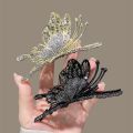 Elegant Pearl Crystal Hairpins Butterfly Hair Clip Catch for Women Girl. 