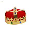 Vintage King Crown Hat King Headwear for Party Girls Boys Red.