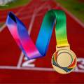 Award Medal 1ST 2ND 3rd Prizes Award Gift Winner Medal with Neck Ribbon for Basketball Parties. 