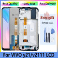 Original For Vivo Y21 Mobile Phone Repair Parts LCD Display V2111 Full With Frame Touch Screen Digitizer Assembly Replacement. 