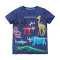 Kids Cartoon Roblox Luminous T-shirt Boy Summer Short Sleeve Glow In Dark Tops. 