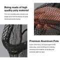Folding Fishing Landing Net with Aluminum Telescoping Pole Handle Nylon Mesh Hoop 55cm 80cm 100cm Extend for Kids Adults.