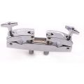 Drum Clamp 2 Hole Silver Multi Clamp for Drums Cymbals. 