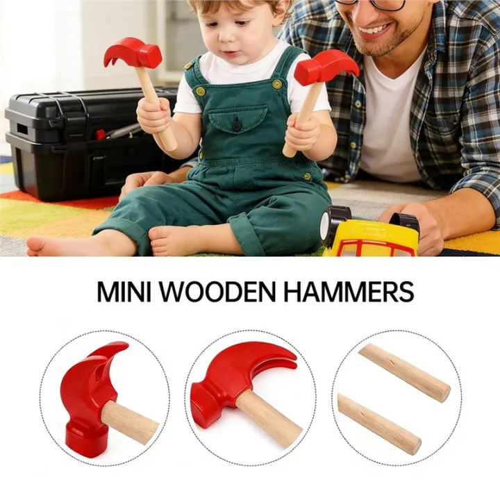2Pcs%20Wooden%20Toy%20Hammer%20Safe%20Mallet%20for%20Cracking%20Rounded%20Edge%20Hammer%20with%20Rounded%20Edges%20for%20Play%20&%20Skill%20Development%20-%20Image%202