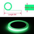 【Mary DAI Store】1.5cm*3M Fluorescent DIY Anti-collision Sticker Warning Luminous Strip for Car Stairs Wall Reflective Tape Car Stickers Styling. 
