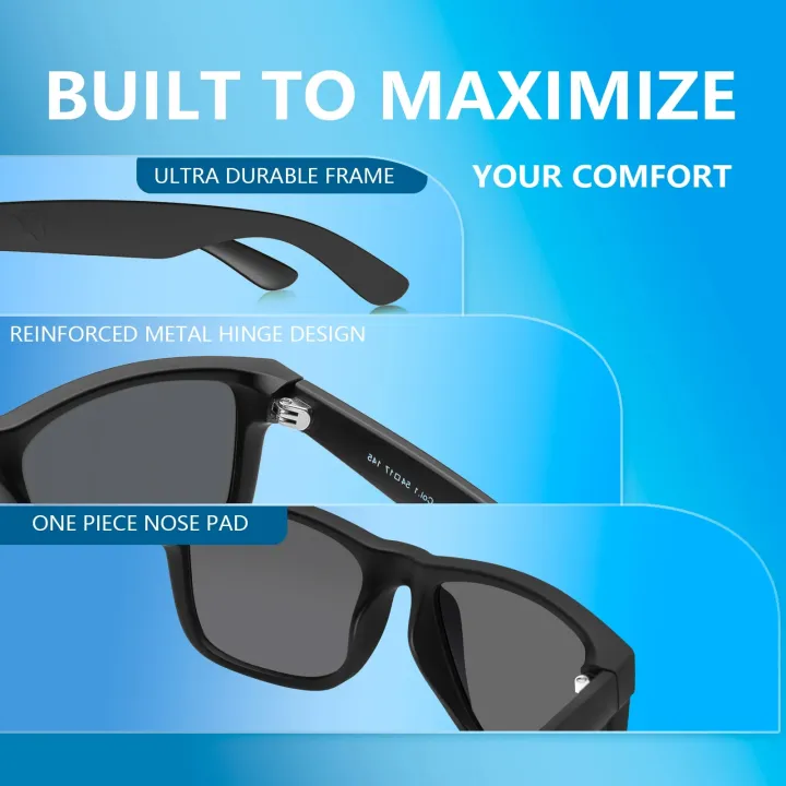 MAXJULI%20Polarized%20Sunglasses%20for%20Men%20and%20Women,UV%20Protection%20Rectangular%20Sun%20Glasses%208806%20-%20Image%203