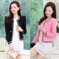 Spring and Autumn New Korean Style Slim-Fit Short Coat Waistcoat Short Small Suit Women's Jacket All-Matching Shawl. 
