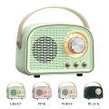 Mini Retro Bluetooth Portable Speaker With Radio , Outdoor Wireless Stereo, MP3 Player for iPhone Android Support TF Card USB. 
