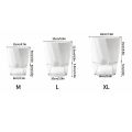 Transparent Double Layer Flower Pot Plastic Self Watering Flowerpot Cotton Rope Watering Potted Planter with Injection PortBasketball. 