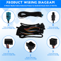 Wiring Harness Extension 6M 17+ 40 Pin for X5 M3 M5 E46 E38 E39 E53 Android Head Unit Radio Fakra Antenna. 