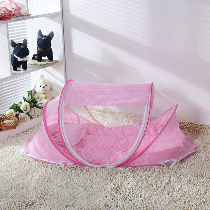 Factory%20direct%20sale%20baby%20baby%20folding%20mosquito%20net%20with%20sleeping%20pad%20pillow%20mosquito%20net%20bed%20three-piece%20set%20of%20music%20baby%20mosquito%20net%20-%20Image%203
